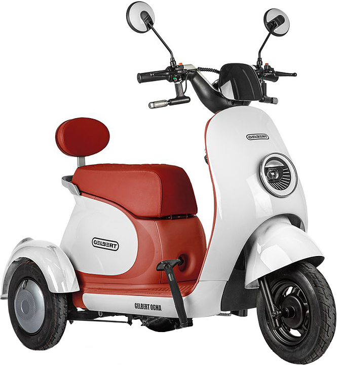 Трицикл Rutrike Gelbert Ogma бело-красный
