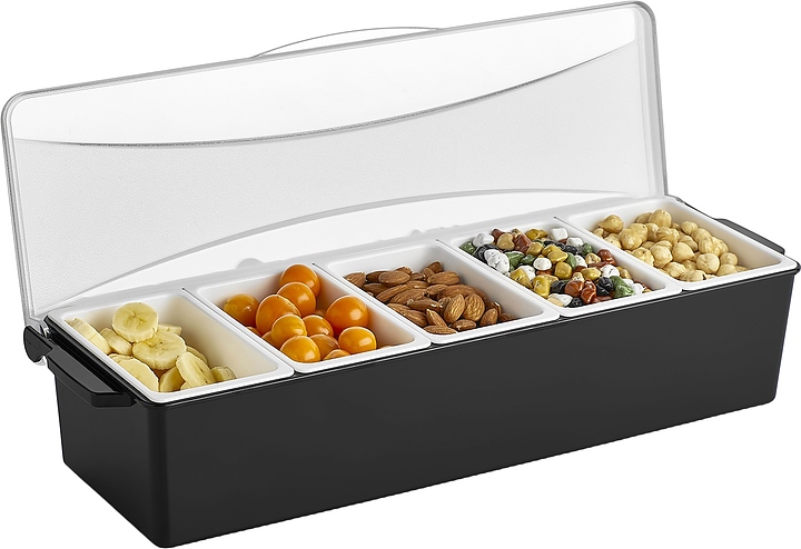 Контейнер для фруктов, специй и соусов Gastroplast GSE-05 5х0,45 л (полипропилен / поликарбонат)