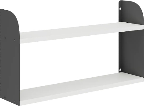 Полка КОБОР S1-80/20 black/premium