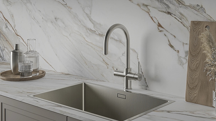 Система мгновенного кипячения воды 4 в 1 ArtisanTech Aquahot Milan BN, нержавеющая сталь