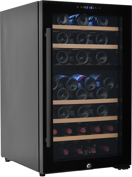 Винный шкаф Zugel ZCWF521DB черный