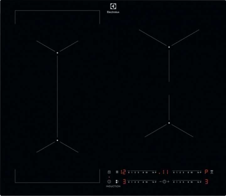 Варочная панель индукционная Electrolux KIV634I черная