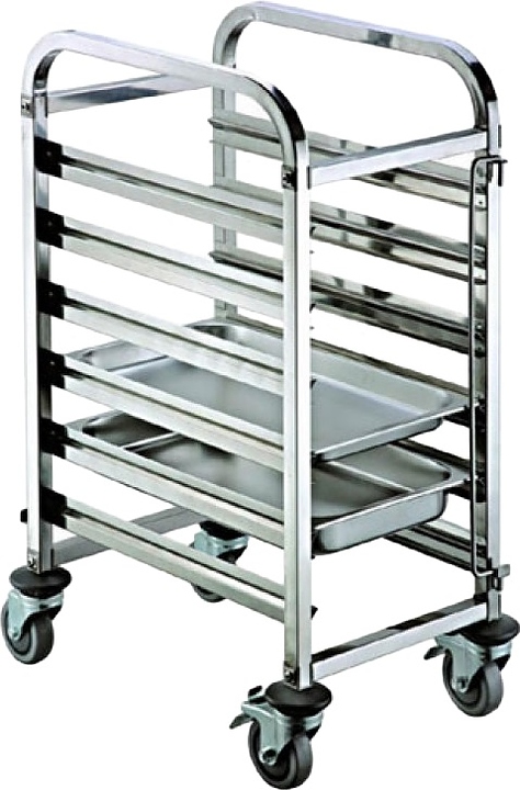 Тележка-шпилька для гастроемкостей Restopit рп544 380х550х1000 мм 6 уровней GN1/1 (нерж. сталь)