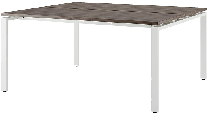 Стол офисный КОБОР P/2-160/120 white/charlston