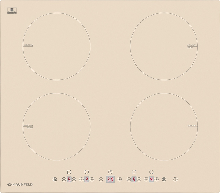 Варочная панель индукционная Maunfeld EVI.594-BG бежевая