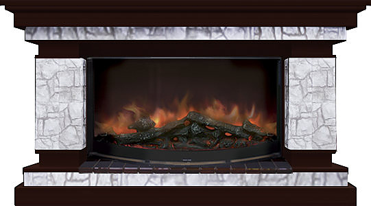 Камин Glenrich Лорд R 86 Старый город №6 венге