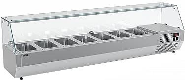 Витрина холодильная Carboma IKI A30 SM 1,6-G (7 GN1/4) с колпаком