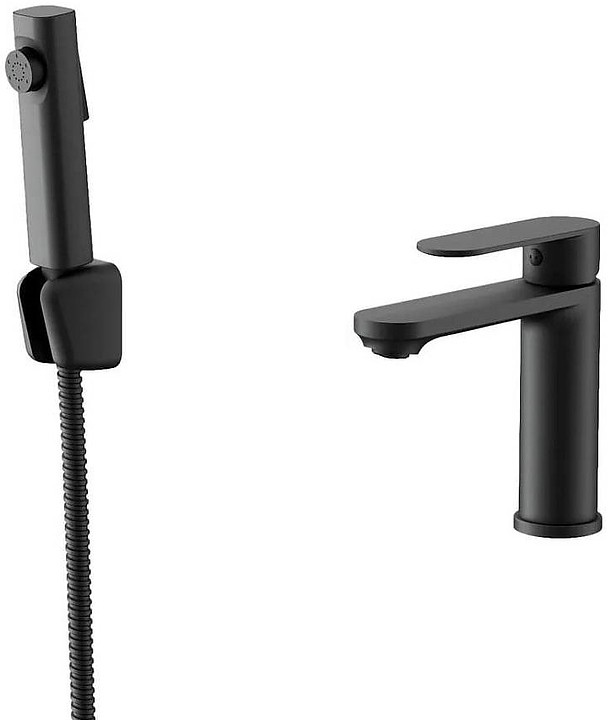 Смеситель для раковины Maretti Florenza Black FLG32RF28 с гигиеническим душем
