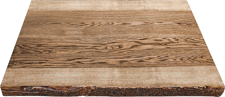 Столешница Sheffilton SHT-TT10 (дуб / слэб дерева) квадратная прозрачный лак