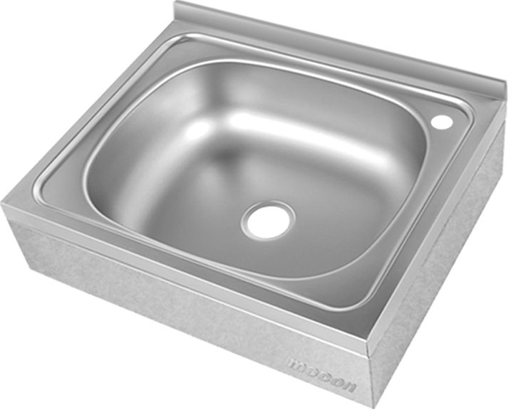 Рукомойник Mecon Norma Inox РТКн 500х400х140 мм