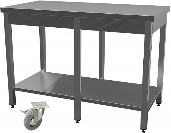 Стол производственный Enigma Е-СП-187/S/6Н/К100/БОН/СТ304