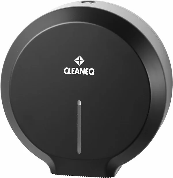 Диспенсер туалетной бумаги CLEANEQ KW-7316 (АБС пластик) черный глянец