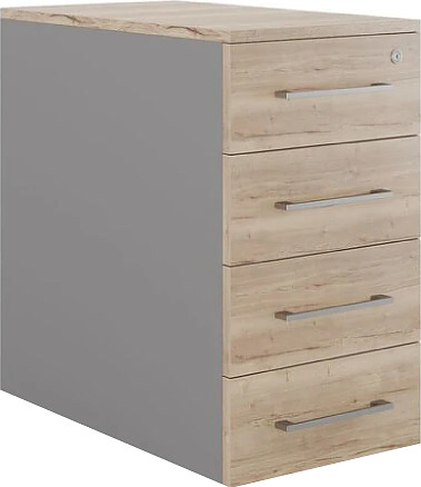 Тумба приставная КОБОР TS4-40/60 aluminum/natural