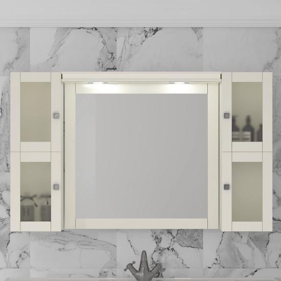 Зеркало OPADIRIS Мираж 80 Z0000012519 с 2 шкафчиками, слоновая кость