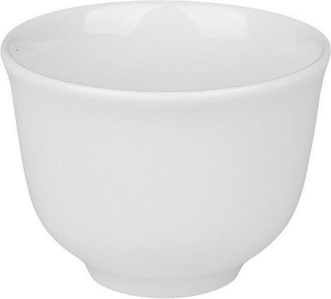 Чашка чайная P.L. Proff Cuisine F2408 60 мл d=6 см h=4,4 см (фарфор) белая