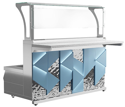 Мармит первых блюд 3-конфорочный Luxstahl МПЧ (С)-1500 Premium Iceberg (Айсберг)