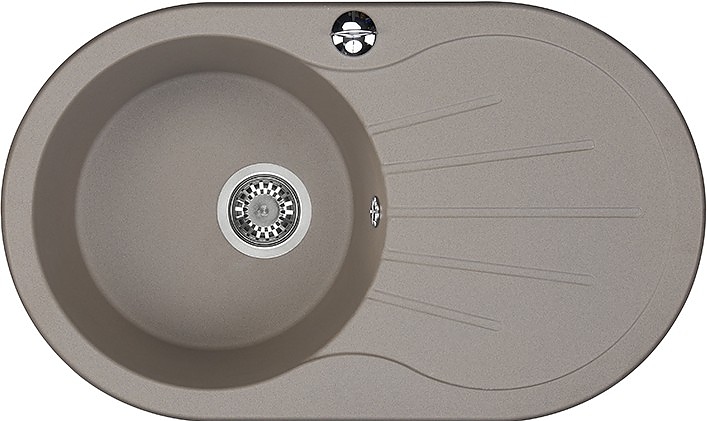 Кухонная мойка AQUATON Паола 1A714032PA250 серый шёлк