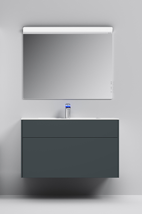 Гарнитур AM.PM Inspire 2.0 20922 100 см, 3 предмета, графит матовый