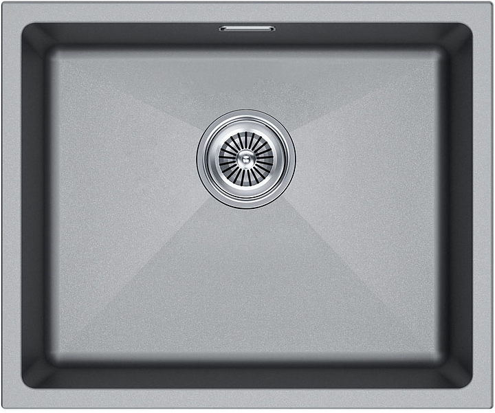 Мойка кухонная Paulmark Lumi 55UNI LU55-GRM серый металлик