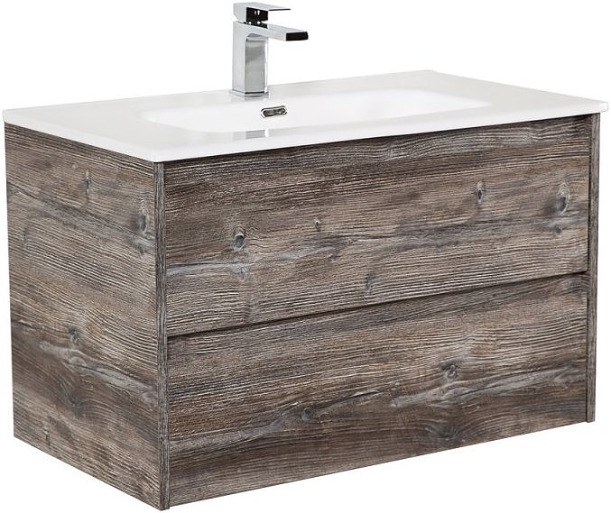 Тумба с раковиной BelBagno KRAFT-1000-2C-SO-PP + BB1000ETL сосна пасадена