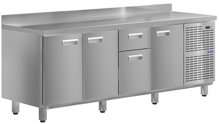 Стол холодильный KAYMAN КСХ-1141/70 (3 двери, 2 ящика)