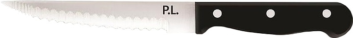 Нож для стейка P.L. Proff Cuisine Pro Line 81222415 l=22,5 см (нерж. сталь) с черной рукояткой (пластик)