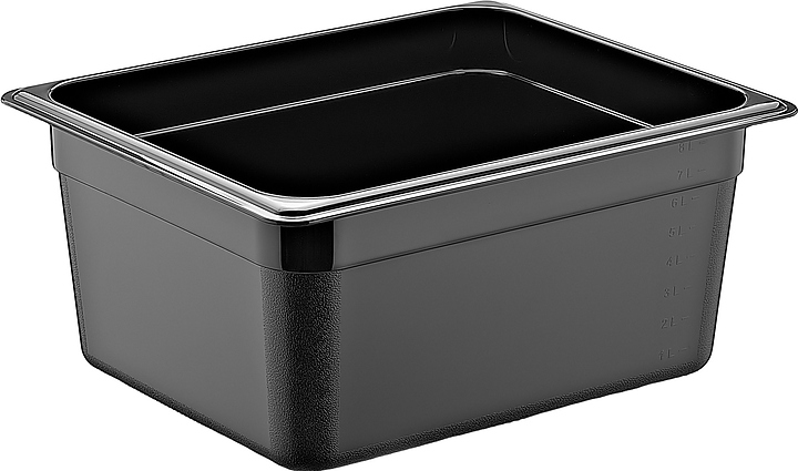 Гастроемкость Gastroplast GNPP-12150/B GN 1/2-150 (325х265х150) 8 л полипропилен черная