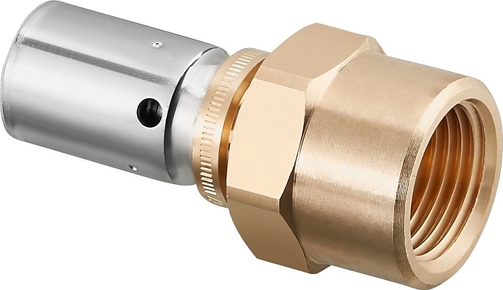 Пресс-соединение Oventrop Cofit PD-HT 1562246, PN 10, 20х2.8 мм - Rp 3/4" (ВР), латунь