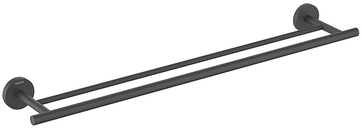Полотенцедержатель двойной Aquatek Оберон AQ4230MB черный матовый