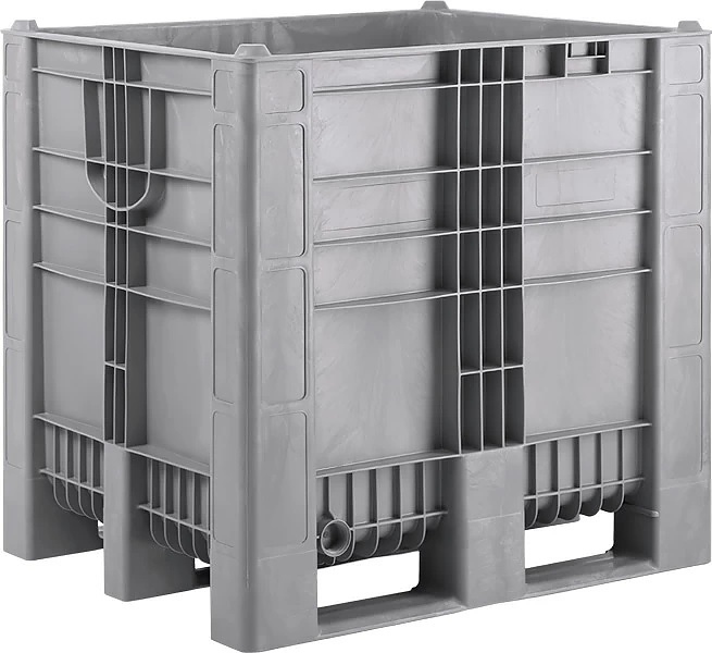 Контейнер ТАРА.РУ С-Box 1210 (1140) 1200х1000х1140 мм (сплошной на полозьях) серый