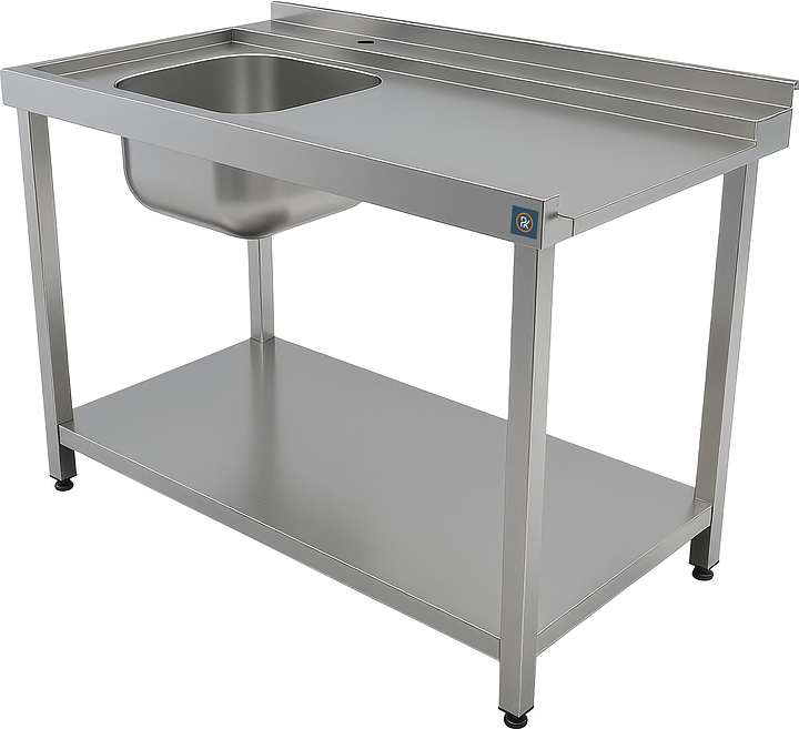 Стол для посудомоечной машины РЕКОМ СПМЦ/2-120/75/85 П (правое крыло)