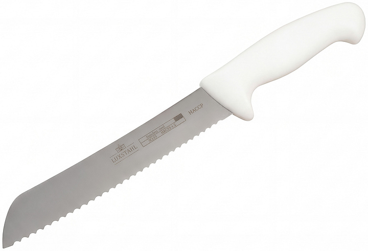 Нож для хлеба Китай Luxstahl HACCP W016 8" 200 мм белый