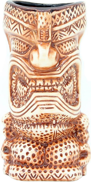 Стакан для коктейлей P.L. Barbossa Tiki TIKI0046 400 мл d=8,1 см h=16 см (керамика) коричневый