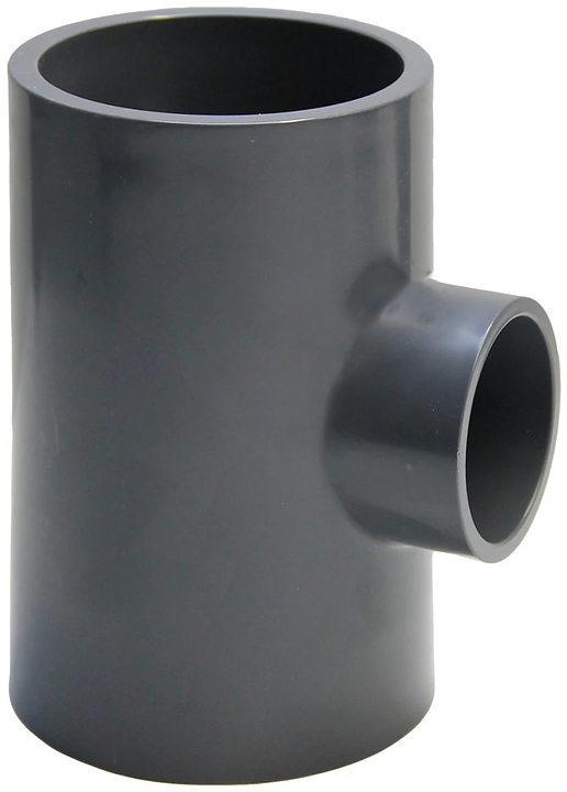 Тройник Aquaviva НПВХ серый TRD110050 Дн 110х50х90гр Ру16, под клеевое соединение