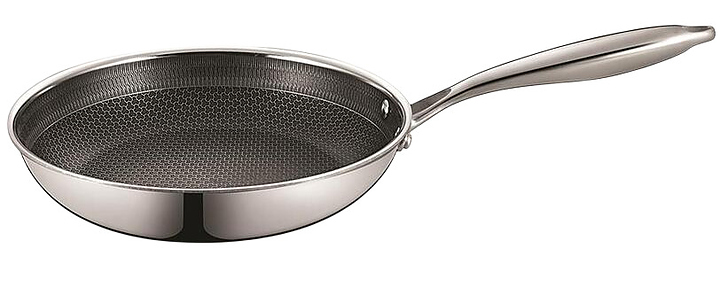 Сковорода P.L. Proff Cuisine New Kitchen Grid 81280253 d 28 см h 5.5 см нержавеющая сталь, индукция