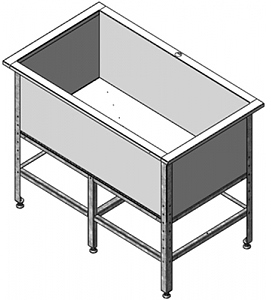 Ванна котломоечная Assum ВКС-П-1/700/1450 (1550х800х850) (распродажа)