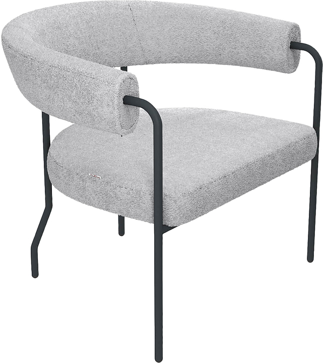 Стул барный Sheffilton SHT-AMS120 светло-серый / антрацит