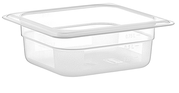 Гастроемкость Gastroplast 79777 GN 1/6-65 (176x162х65 мм) 1 л поликарбонат, прозрачный