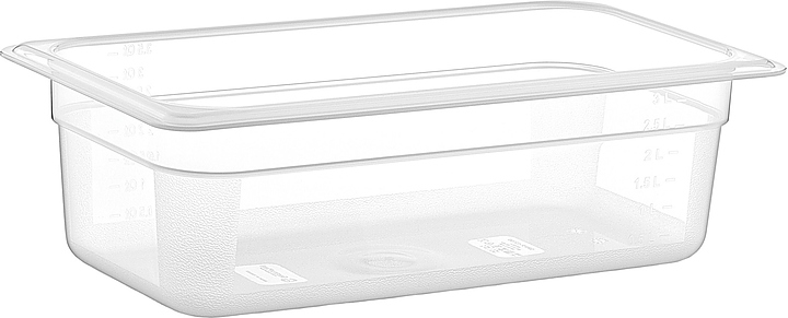 Гастроемкость Gastroplast GNPP-13100 GN 1/3-100 (325х176х100) 3 л полипропилен прозрачная