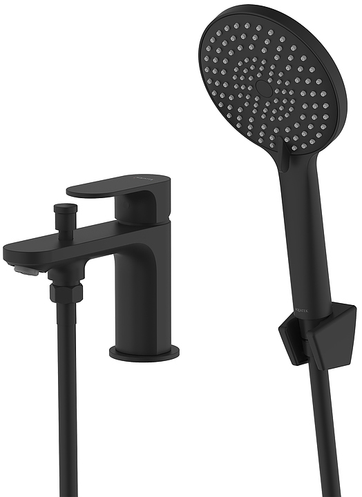 Смеситель для ванны с душем Aquatek Альфа AQ1944MB матовый черный