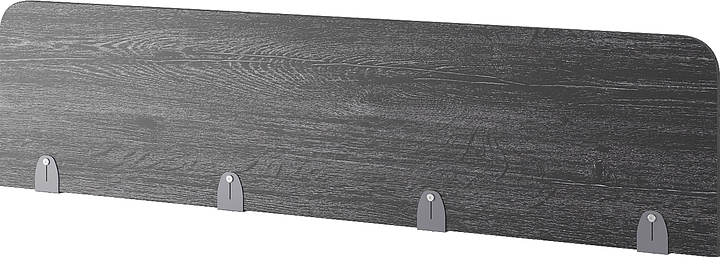 Верхний экран-перегородка КОБОР EV-160 graphite/glazed (ЛДСП)