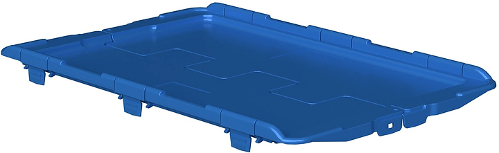 Крышка iPlast L-64 распашная, голубая