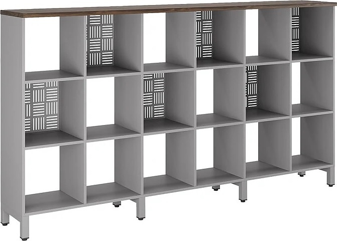 Стеллажная система КОБОР SQ-3Х6 aluminum/charlston