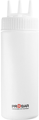 Емкость для соусов ProBar JD-JSP12, с тремя носиками, 350 мл, белый