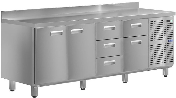 Стол холодильный KAYMAN КСХ-1134/70 (2 двери, 5 ящиков)