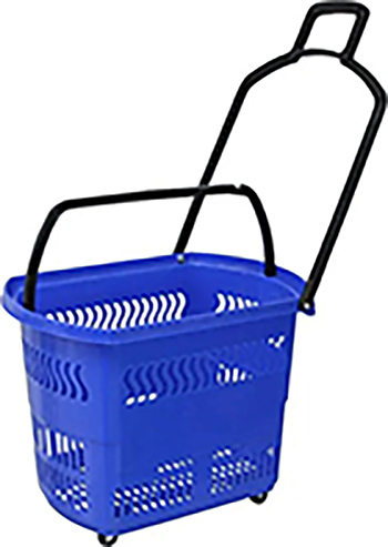Корзина-тележка покупательская Корбис PBT45 синяя