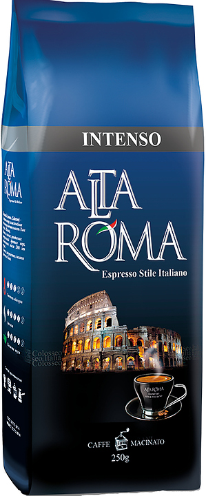Кофе свежеобжаренный Alta Roma INTENSO (арабика, робуста, молотый, 0,25 кг)