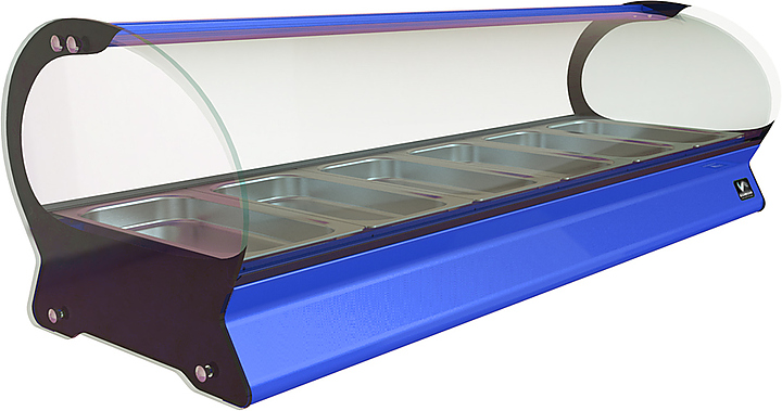 Витрина тепловая КОБОР SE-4H синяя