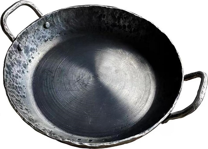 Сковорода для подачи P.L. Proff Cuisine Vintage Blued LEMOR-F02-24 d=24 см h=4,6 см (углерод. сталь)