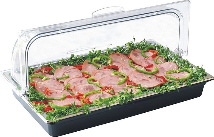 Поднос для выкладки Sunnex X88189L-2CIB 53х32,5х23,7 см (нерж. сталь / пластик)